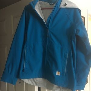 Women’s Carhartt storm defender jacket small blue